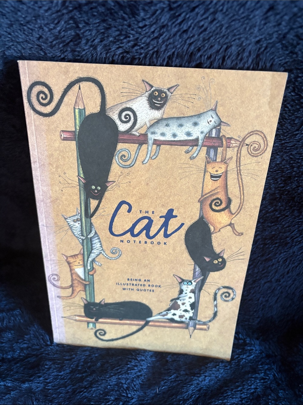 Cat Notebook — Brown Illustrated Cats Journal